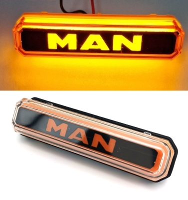 Πλαϊνό Φως Όγκου LED 12V - 24V MAN Πορτοκαλί IP67