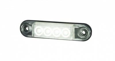 LED Όγκου Е-Mark 12V / 24V IP68 Λευκό Με 4 SMD 8см