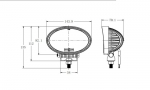 Σετ LED προβολέας Universal 85Watt 19.5cm x 14.1cm x 6cm 9V - 32V Μικρή και Μεγάλη Σκάλα Φώτα Ημέρας DRL Λευκό - Κίτρινο και τρεχούμενο Φλας για Τρακτέρ / Φορτηγών / Μοτοσυκλετών / ATV / Jeep κ.λπ.