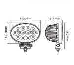 Προβολέας EPISTAR LED 65 Watt Υψηλής Ισχύος 10-30 Volt