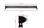 LED Μπάρα 4D 2 Σκάλες 240 Watt 10-30 Volt DC Ψυχρό Λευκό 30° - 60° Μοίρες