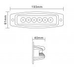 Προβολέας EPISTAR LED 18 Watt Χωνευτό Υψηλής Ισχύος 10-30 Volt