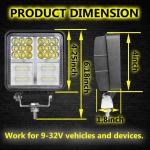 Προβολέας DRL EPISTAR LED 162 Watt Υψηλής Ισχύος 10-30 Volt με 3 Λειτουργιές