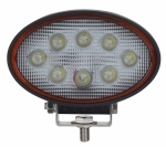 Προβολέας Οβάλ E9 με PRO LED 24 Watt Υψηλής Ισχύος 10-30 Volt