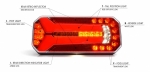 LED Neon Е-Мark Φανός Οπίσθιος 12V / 24V Φρένων - Tρεχούμενο φλας - Όπισθεν - Πορείας