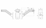 LED Neon Σετ Τριπλά Πλευρικά Φώτα Е-Mark 18.5см Κόκκινα / Λευκά / Κίτρινα 12V / 24V