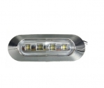 LED Όγκου 24V IP66 Ψυχρό Λευκό Με 4 SMD και Πλαίσιο Chrome