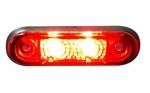 LED Όγκου με 2 LED 24V IP66 Κόκκινο 75mm х 22mm