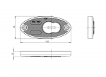 LED Πλευρικής Σήμανσης Λευκό με Е-Mark 12V / 24V IP68