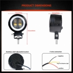 LED Προβολέας 7D Υψηλής Ισχύος 20 Watt 10-30 Volt 75mm