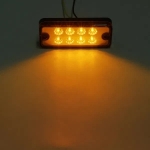 LED Όγκου με 8 LED 24V IP66 Πορτοκαλί 99mm х 40mm