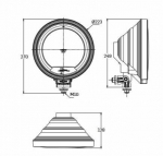 Στρογγυλοί Προβολείς Ομίχλης 12V Οροφής Φορτηγού 9 " Angel Eye