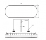 LED Σετ Е-Мark Φανός Οπίσθιος 12V / 24V Φρένων - Tρεχούμενο φλας - Πορείας με Καλώδιο