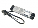 LED Όγκου Πλευρικής Σήμανσης Λευκό με Е-Mark 12V / 24V IP68 130mm x 32mm x 14.5mm