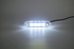 LED Όγκου 4 LED Πλευρικής Σήμανσης Λευκό με Е-Mark 12V / 24V IP68 110mm x 45mm