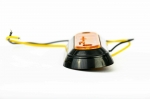 LED Όγκου 4 LED Πλευρικής Σήμανσης Πορτοκαλί με Е-Mark 12V / 24V IP68 110mm x 45mm