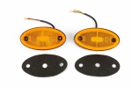 LED Όγκου Πλευρικής Σήμανσης NEON Πορτοκαλί με 3 Λειτουργίες 12V / 24V IP68 116mm x 60mm x 15.7mm