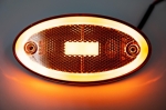 LED Όγκου Πλευρικής Σήμανσης NEON Πορτοκαλί με 3 Λειτουργίες 12V / 24V IP68 116mm x 60mm x 15.7mm