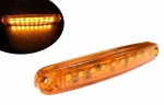 LED Όγκου Е-Mark 24V IP68 Πορτοκαλί Με 9 SMD 10см