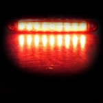 LED Όγκου Е-Mark 24V IP68 Κόκκινο Με 9 SMD 10см