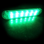 LED Όγκου Е-Mark 12V IP68 Πράσινο Με 12 SMD 13см