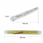 LED Όγκου Е-Mark 12V IP68 Λευκό Με 12 SMD 16см