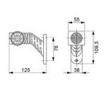 Σέτ LED 3D εφέ φωτός Τριπλά Πλευρικά Φώτα Е-Mark 12.5см Κόκκινα / Λευκά / Κίτρινα 12V / 24V