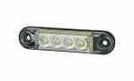 LED Όγκου Е-Mark 12V / 24V IP68 Λευκό Με 4 SMD 8см