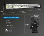 LED Μπάρα Κυρτή 9D 2 Σκάλες 936 Watt 10-30 Volt DC Ψυχρό Λευκό 48000lm