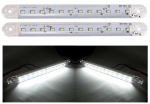 LED Φωτιστικό 12 LED Σήμανσης 12V / 24V Λευκό 180mm x 12mm x 10mm