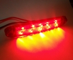 LED Φωτιστικό 15 LED Σήμανσης 12V / 24V Κόκκινο 100mm x 20mm x 10mm