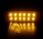 LED Όγκου Πλευρικής Σήμανσης με βάση Πορτοκαλί 12V - 24V IP68 115mm x 35mm