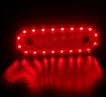 LED Φωτιστικό Πλευρικής Σήμανσης Κόκκινο με Βάση 12V - 24V 110mm x 35mm