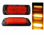 LED Φώτα Οδικής Βοήθειας 12V / 24V Πορτοκαλί Εξωτερικά 110mm x 40mm