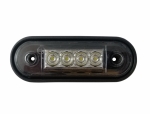 LED Όγκου 4 LED Πλευρικής Σήμανσης Λευκό 12V / 24V IP68 90mm x 30mm