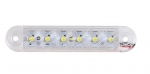 LED Όγκου με 6 LED 12V/24V IP66 Λευκό 100mm х 20mm x 10mm