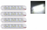 LED Όγκου με 6 LED 12V/24V IP66 Λευκό 100mm х 20mm x 10mm