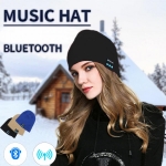 Σκούφος Μαυρος με Σύνδεση Bluetooth και Ενσωματωμένα Ακουστικά