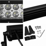 LED Μπάρα Slim Κυρτή 288 Watt 96 Led 10-30 Volt DC Ψυχρό Λευκό 127cm x 5.5cm