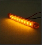 LED Φωτιστικό 9 LED Σήμανσης 24V Πορτοκαλί 100mm x 15mm