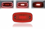 LED Όγκου Πλευρικής Σήμανσης Κόκκινο με Е-Mark 12V / 24V IP68 122mm x 63mm με 3 Λειτουργίες
