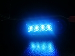 LED Όγκου 4 LED Πλευρικής Σήμανσης Μπλέ 12V / 24V IP68 90mm x 30mm