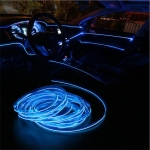 Εύκαμπτο Φωτιζόμενο LED Καλώδιο Neon 12V για Εσωτερική Διακόσμηση Αυτοκινήτου 2m Μπλε