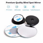 Σετ 2 Τεμάχια 360° Extra Wide Angle Στρογγυλός Κυρτός Πλαϊνός Καθρέφτης για Τυφλό Σημείο και Πίσω Όψη