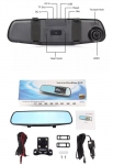 Σετ Καθρέπτης με Κάμερα DVR Αυτοκινήτου 1080P με Οθόνη 4.3" με Κλιπ & Κάμερα Οπισθοπορείας