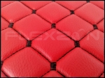 Κόκκινο Δερμάτινοι πάτοι για MAN TGX Αυτόματο Μεγάλο Κιβώτιο με 1 Συρτάρι Eco Δέρμα Καπιτονέ, Πολυτελής Ποιότητα, Διάφορα Χρώματα