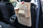 Θήκη Πλάτης Καθίσματος Αυτοκινήτου με Πολλαπλές Τσέπες Μπέζ 40cm X 55cm