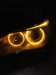 Λάμπες Αυτοκινήτου Angel Eyes για BMW E39 / E60 / E53 X5 / E65 / E87 / E63 LED Κίτρινο 5W 2τμχ.