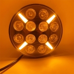 LED Προβολέας 10-30 Volt Υψηλής Ισχύος 60W Πορτοκαλί / Λευκό ø180mm IP68