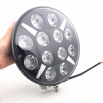 LED Προβολέας 10-30 Volt Υψηλής Ισχύος 120W Πορτοκαλί / Λευκό ø218mm IP68 SLIM